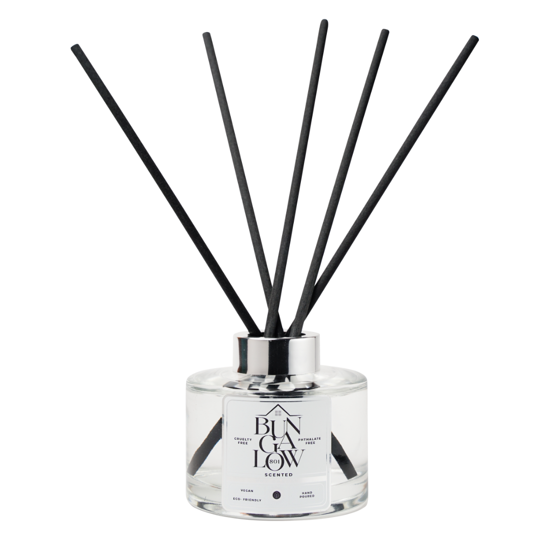 Reed Diffuser with Bungalow 801 Label