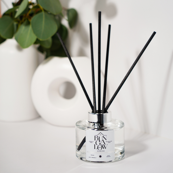 Reed Diffuser with Bungalow 801 Label